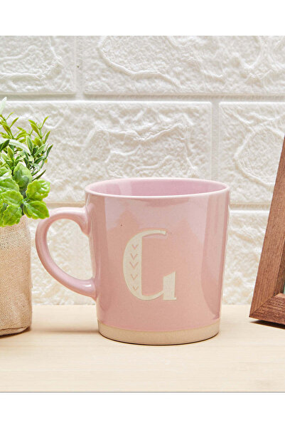 REDTAG كوب أبجدي مطلي باللون الوردي - G