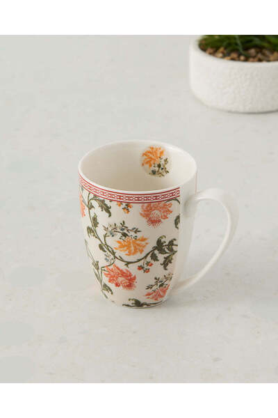 REDTAG White Floral Mug