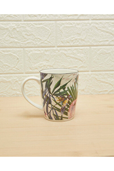 REDTAG Multicolour Leaves Print Mug
