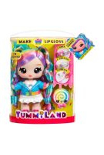 Yummiland Lipgloss Pet Doll - Skyler Rainbow Belt (121022 EUC)