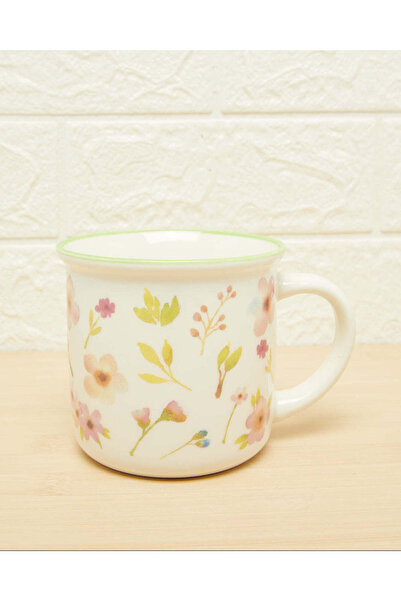 REDTAG كوب زهرة بحافة خضراء