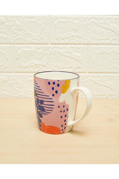 REDTAG Multicolour Leaves Printed Mug