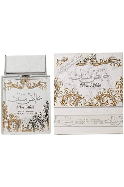 lattafa Pure Musk Unisex Fragrance Set by Lattafa Perfumes: Eau de Parfum Spray 3.4 oz + Body Mist 1.7 oz