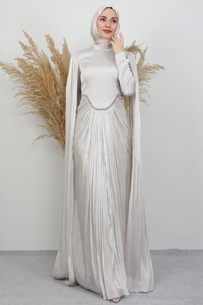 GİYZAMİLA Armin Yoryo Evening Dress Beige