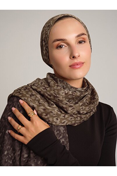 Ayshara Peleng Koleksiyonu Serin Toprak Çift Taraflı Şal
