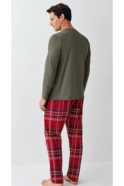 Arnetta Men's Premium 100% Cotton New Year/Christmas Pajama Set