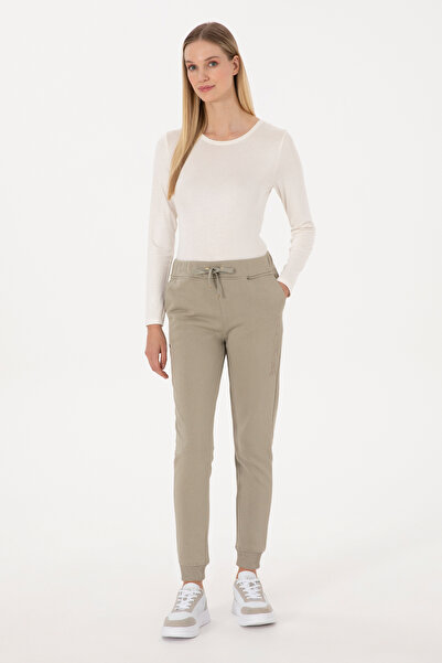 U.S. Polo Assn. Women's Light Khaki Jogger Sweatpants 50307759-Vr183