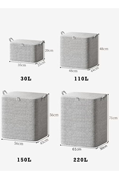 Generic Portable Quilt Storage Bag Non-woven Extra Large Can Store Clothes, Pillows, and Blankets