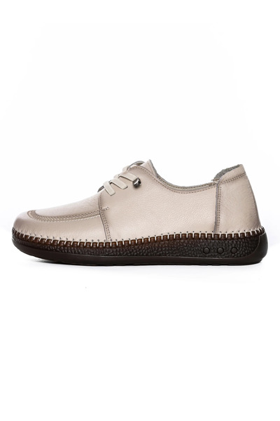 FORMAZIONE Women's Casual Shoes Made of Genuine Leather KM327 Cream
