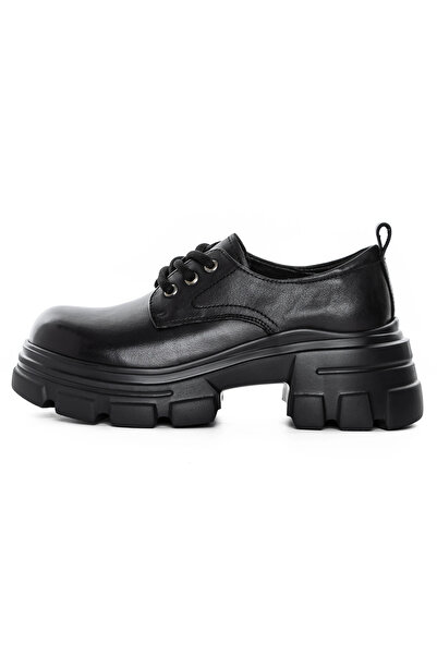 FORMAZIONE Women's Casual Shoes Made of Genuine Leather KM1607 Black