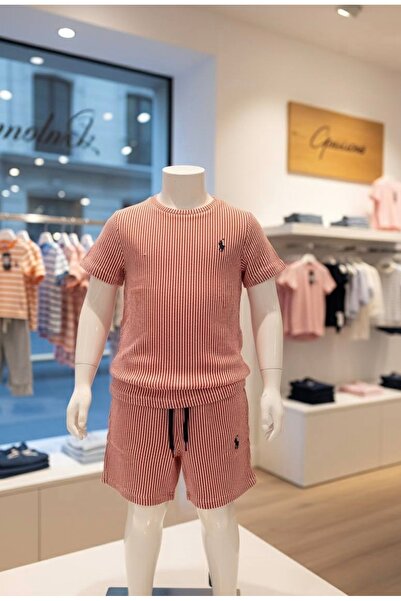 YusGos Unisex Girls/Boys Cotton Striped High Quality Shorts Set (3-15 Years)