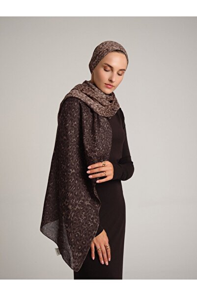 Ayshara Peleng Koleksiyonu Kumru Beji Çift Taraflı Şal