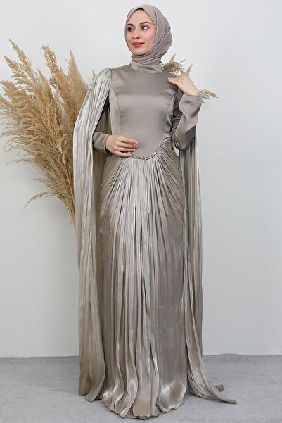 GİYZAMİLA Armin Yoryo Evening Dress Mink