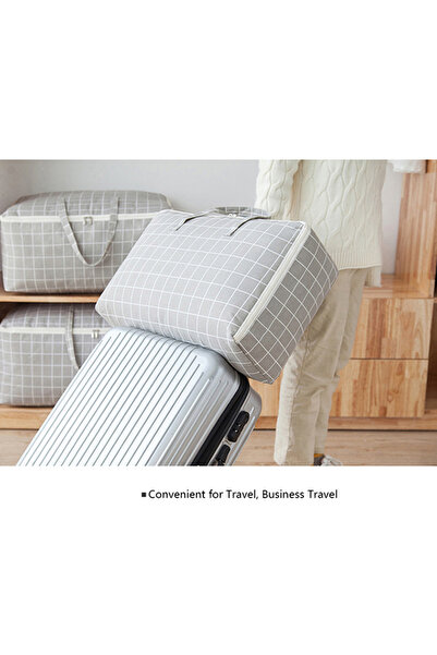 HALAMODO Grey Damp-Proof Bag for Clothes Organizing 4.50x26x0.236cm