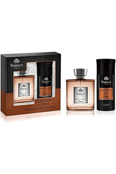 YARDLEY عطر او دي تواليت جنتلمان ليجاسي 100 وسبراي للجسم 150 مل من ياردلي لندن - عبوة هدايا