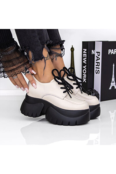 mei Women's Casual Shoes 3ASJN71 Beige