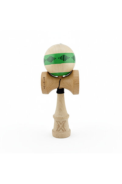 Berbis Kendama X Vibes Originala, Frequency Verde / Maro, Cupe Mari, Super Sticky, Ata 55cm