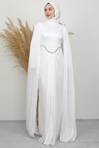 GİYZAMİLA Armin Yoryo Evening Dress White
