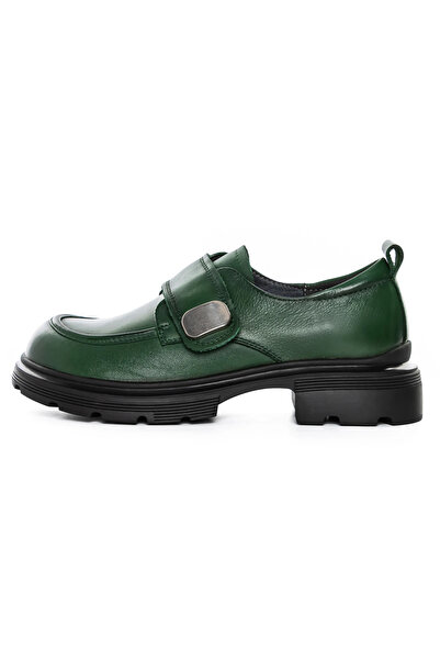 FORMAZIONE Women's Casual Shoes Made of Genuine Leather KM6715 Green