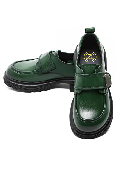 FORMAZIONE Women's Casual Shoes Made of Genuine Leather KM6715 Green