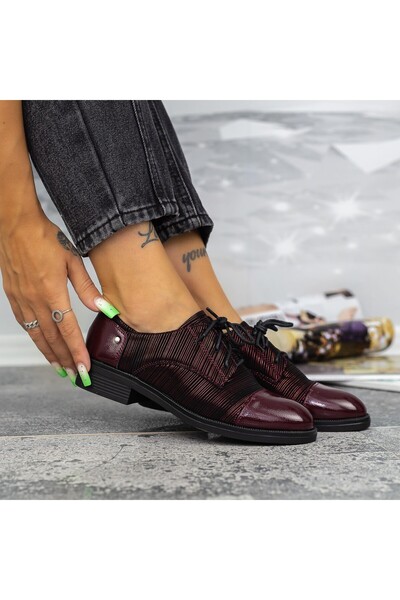 mei Women's Casual Shoes 2BQ1 Burgundy