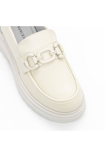 advancer Women's Casual Shoes 37822 Cream