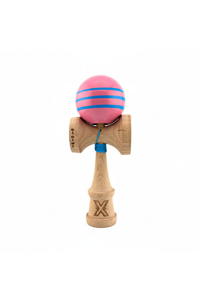 Berbis Kendama X Originala, Roz cu Linii Albastre, Profesionala, Legendary, C...