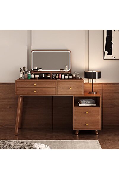 KEKE طاولة مكياج متعددة الوظائف مع مرآة LED