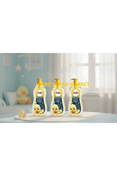 Dalin Bebek Saç ve Vücut Şampuanı 700ML Rahat ve Mutlu 3 Adet- h-pro hijyen