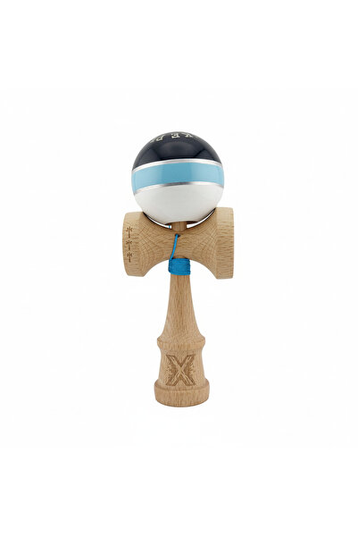 Berbis Kendama X Royal Spike Originala, Negru / Albastru Silver / Alb, Cupe M...