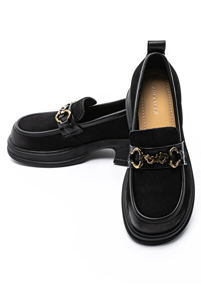 advancer Γυναικεία Casual Παπούτσια από Γνήσιο Δέρμα 8051-3 Μαύρα