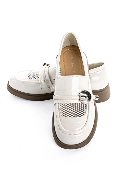 advancer Women's Casual Shoes Made of Genuine Leather 58019-30 Cream