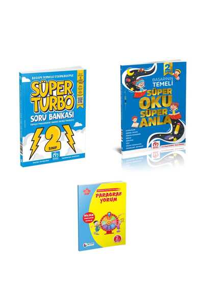 Model Eğitim Yayınları MODEL YAYINLARI 2.SINIF SÜPER TURBO SORU BANKASI + SÜPER OKU ANLA VE BİLSEM PARAGRAF YORUM