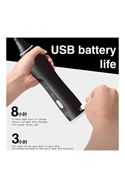 HALAMODO Electric Black and Silver Milk Frother with Whisk Set