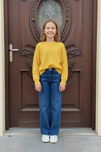 Fulla Moda Elastic Waist Girl's Palazzo Trousers