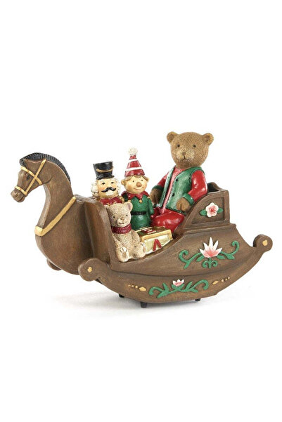 Goodwill Decorațiune de Crăciun - cutie muzicală trasă de sanie