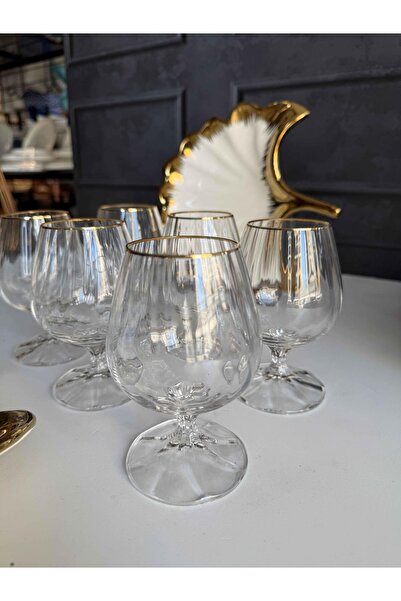 ROSSEV Carino Gold 6'L Coffee Side Water Glass (110ml)