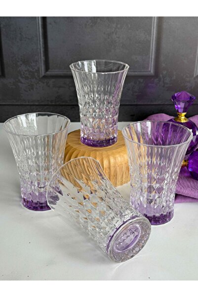 ROSSEV Darkness Mor Crystal 4-Pack Soft Drink Glasses (200ml)