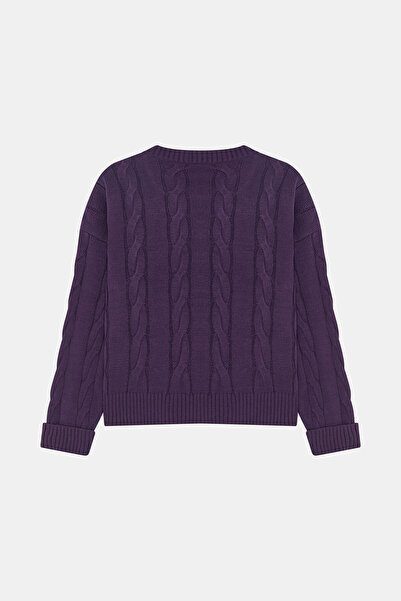 W Collection Tricot with Plum Collar Detail