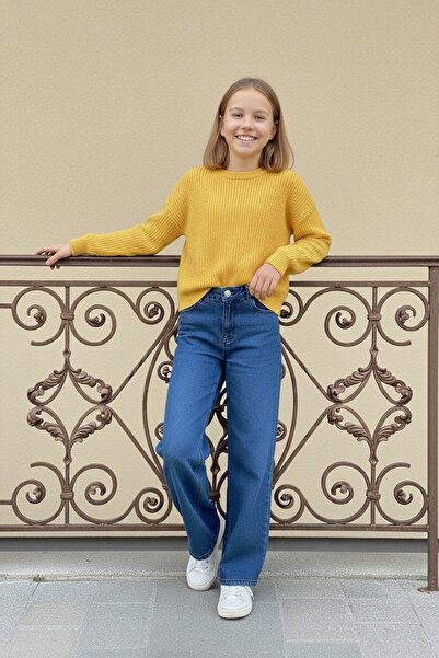 Fulla Moda Elastic Waist Girl's Palazzo Trousers