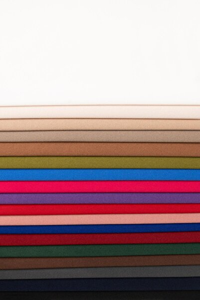Kumaş Deposu Scuba Crepe Powder Color Knitted Fabric