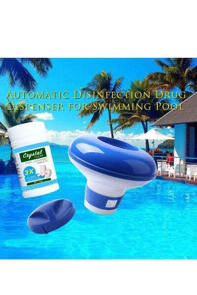 Generic Swimming pool Cleaning Float With 200g Purifier Tablets Swimming Pool Chlorine Dispenser Kit