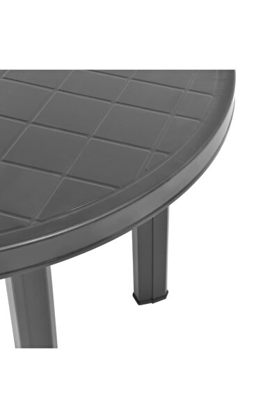 vidaxl Garden Table Anthracite 89 cm Plastic