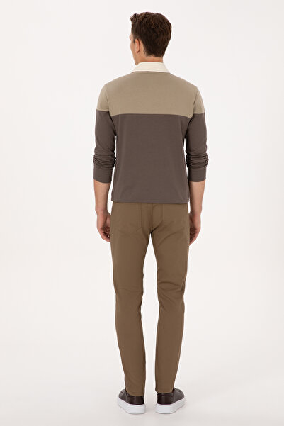 U.S. Polo Assn. Men's Khaki Canvas Trousers 50316835-Vr027