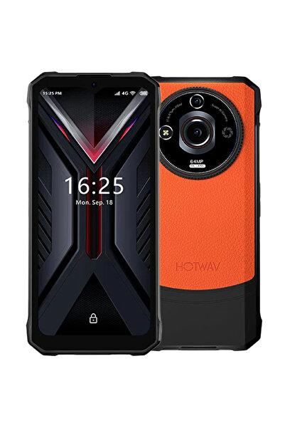 HOTWAV T7 Pro Rugged Phone, 4G, 256GB, 6.6-inch IPS, NFC, IP68/IP68K, Android 13, Orange