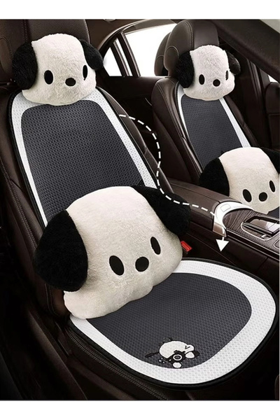Generic Cartoon Car Seat Cushion 3 Seat Car Seat Cushion Breathable Ice Silk Dust Proof Protector Pad Mat