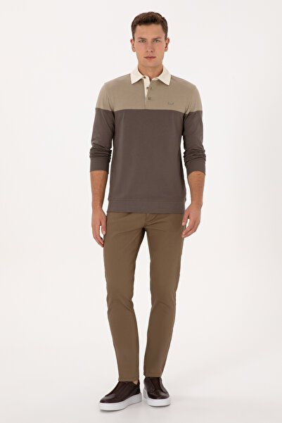 U.S. Polo Assn. Men's Khaki Canvas Trousers 50316835-Vr027