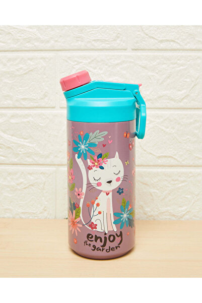 REDTAG Multicolour Printed Double Wall Vacuum Water Bottle