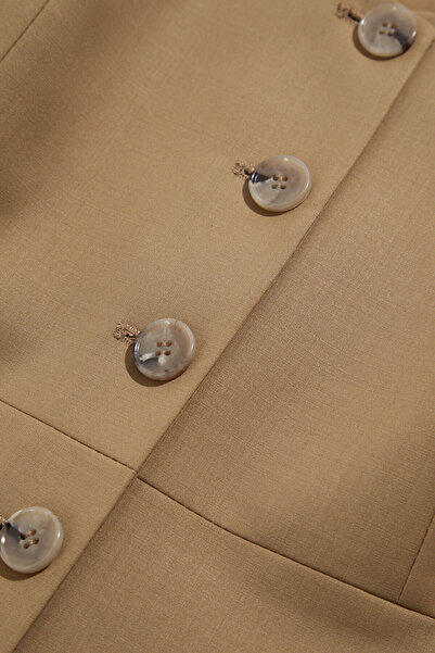 W Collection Camel Wool Vest