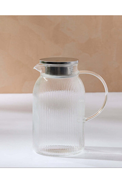 REDTAG Clear Glass Jug With Metal Lid